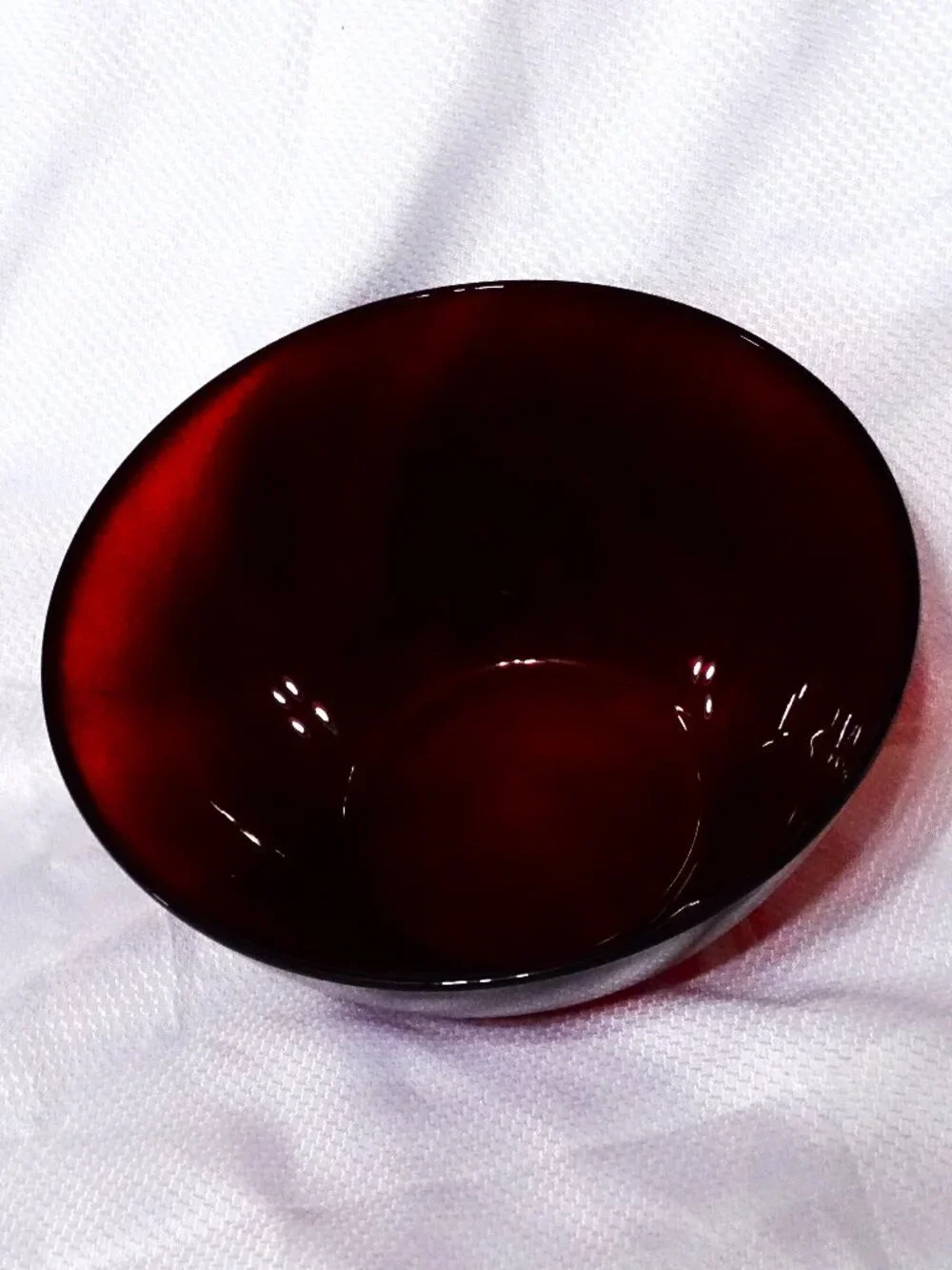 Vtg Arcoroc France Ruby Red Large 9